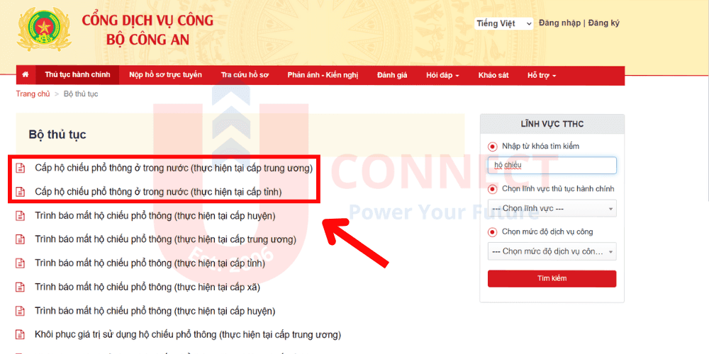 Hướng dẫn làm hộ chiếu gắn chip online